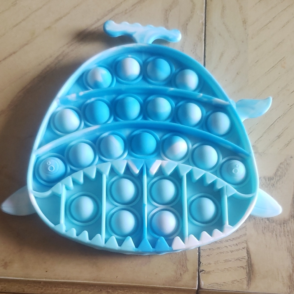 Blue Shark Pop It Fidget Toy